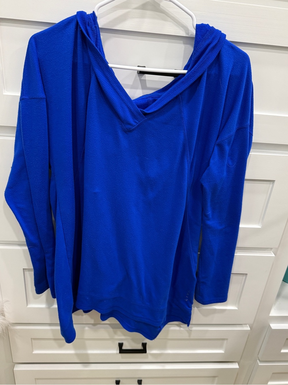 Livi Blue Women's Hooded Long-Sleeve Top